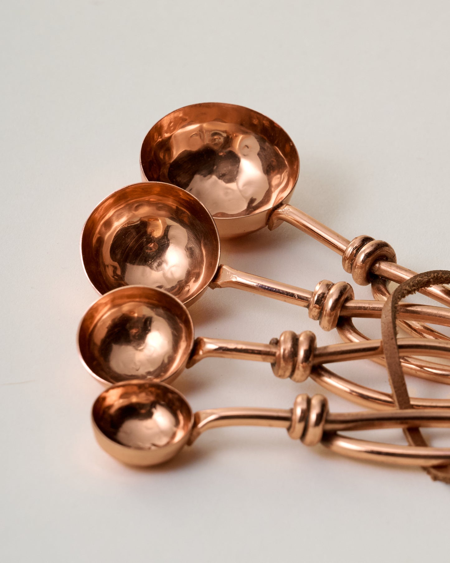 Hammered Copper Measuring Spoons
