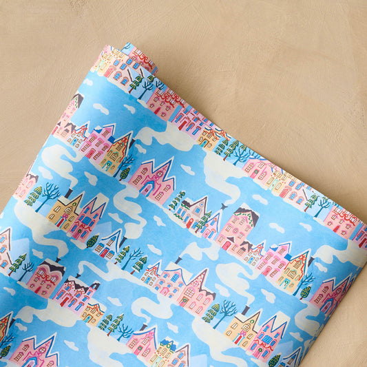 Little Pink Houses Wrapping Paper Sheets
