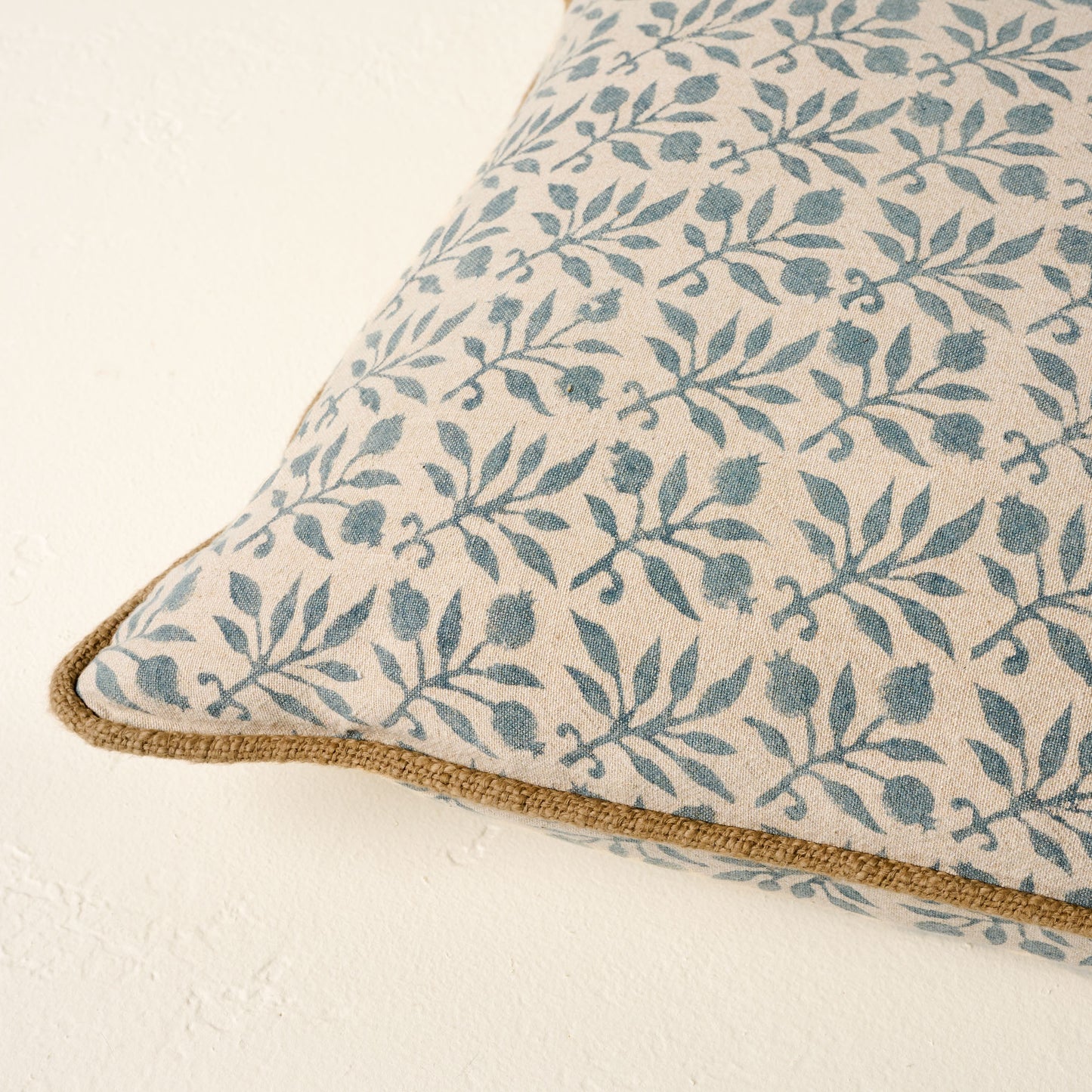 Lucie Floral Printed Lumbar Pillow close up