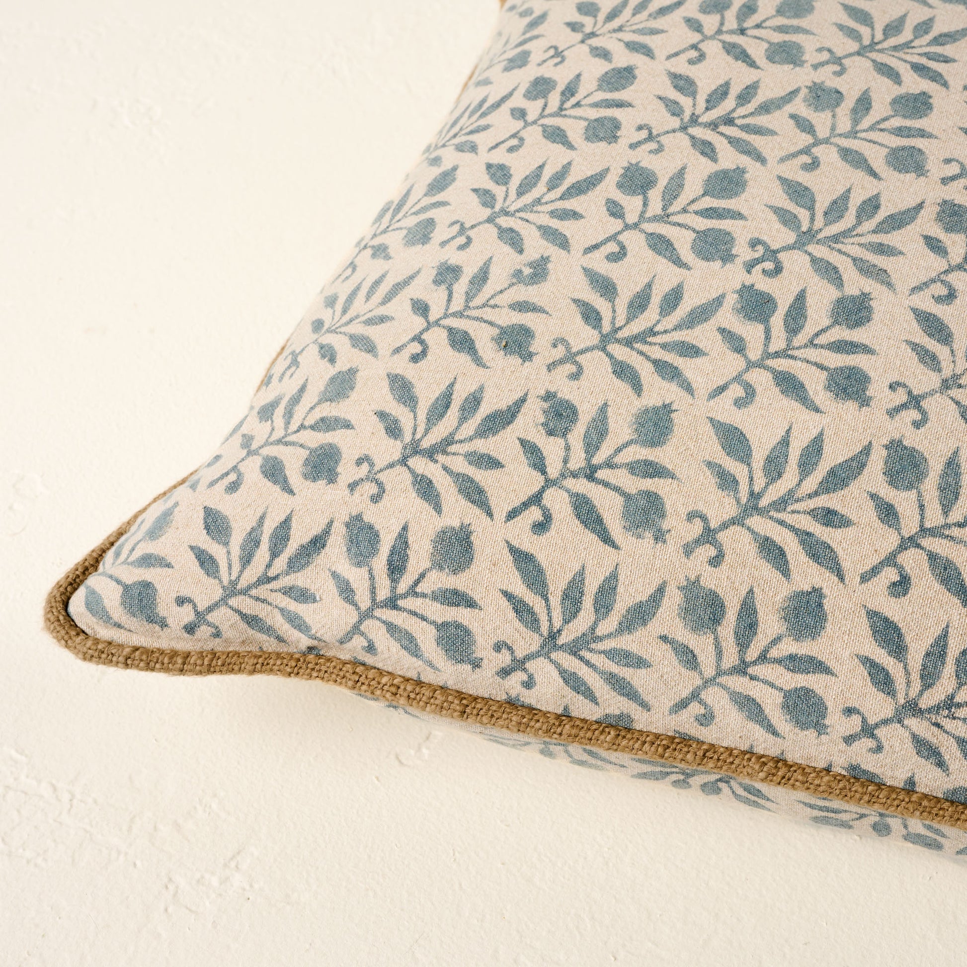 Lucie Floral Printed Lumbar Pillow close up