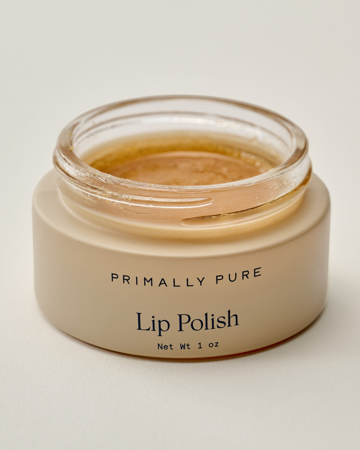 Primally Pure Lip Polish lid off