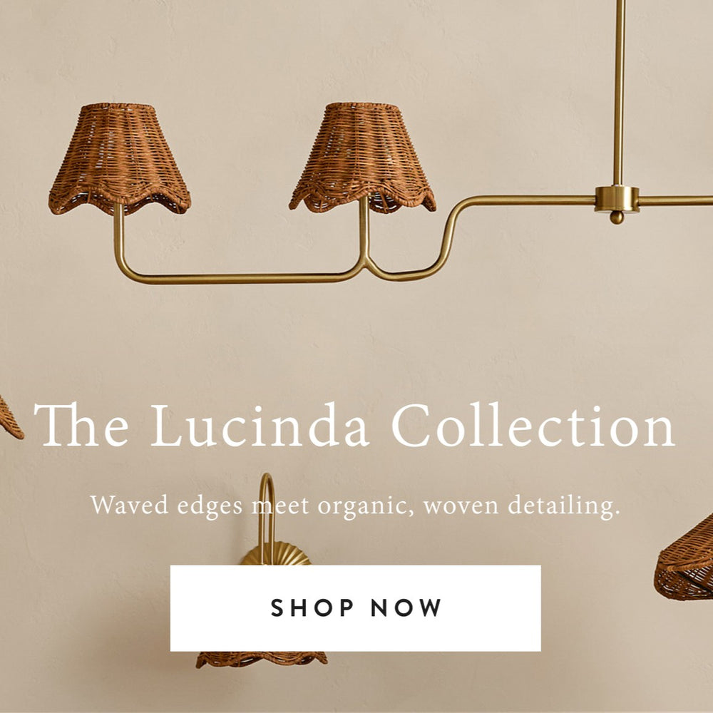The Lucinda Collection. Waved edges meet organic, woven detailing. Shop now.