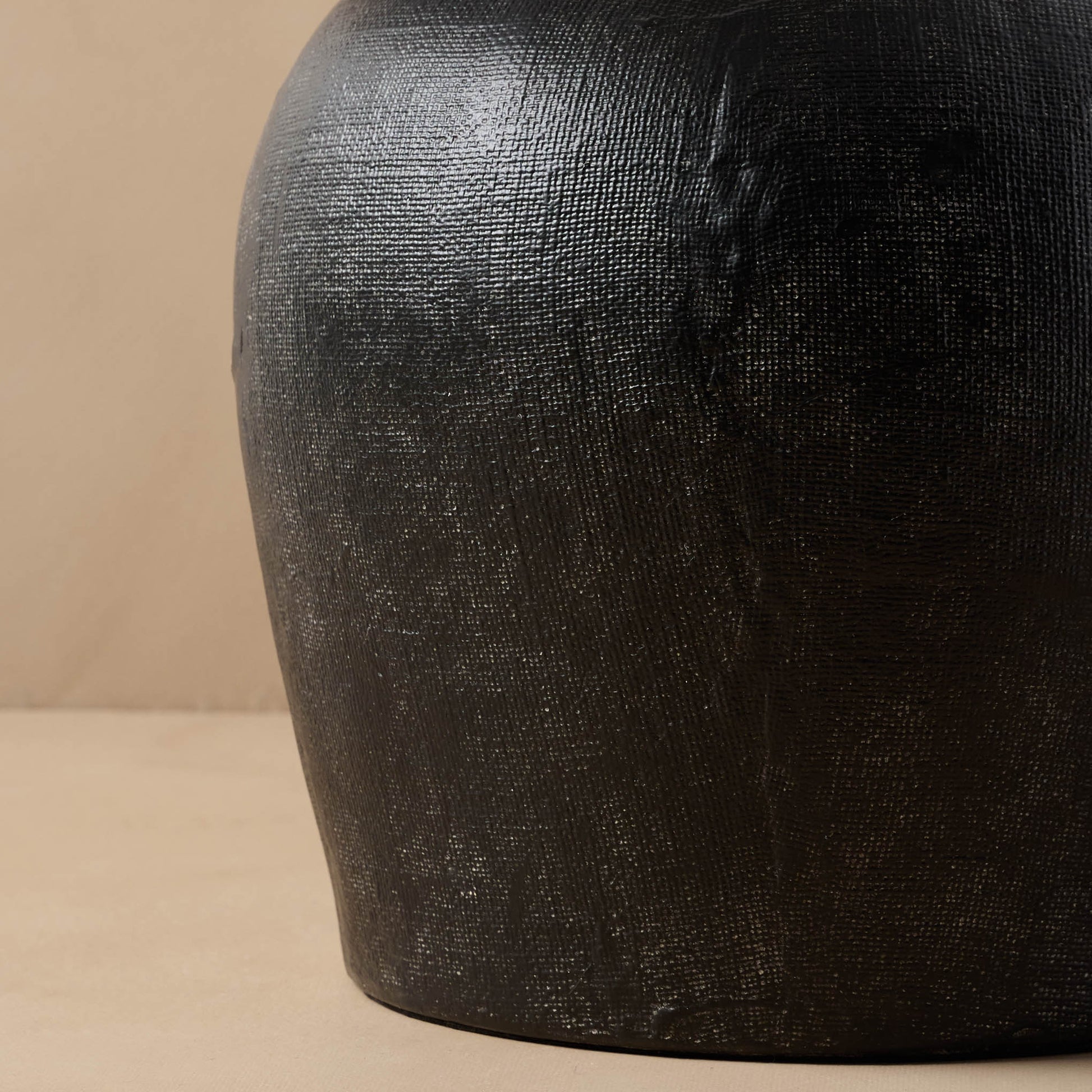 Charcoal Greenleigh Oversized Table Lamp close up of base