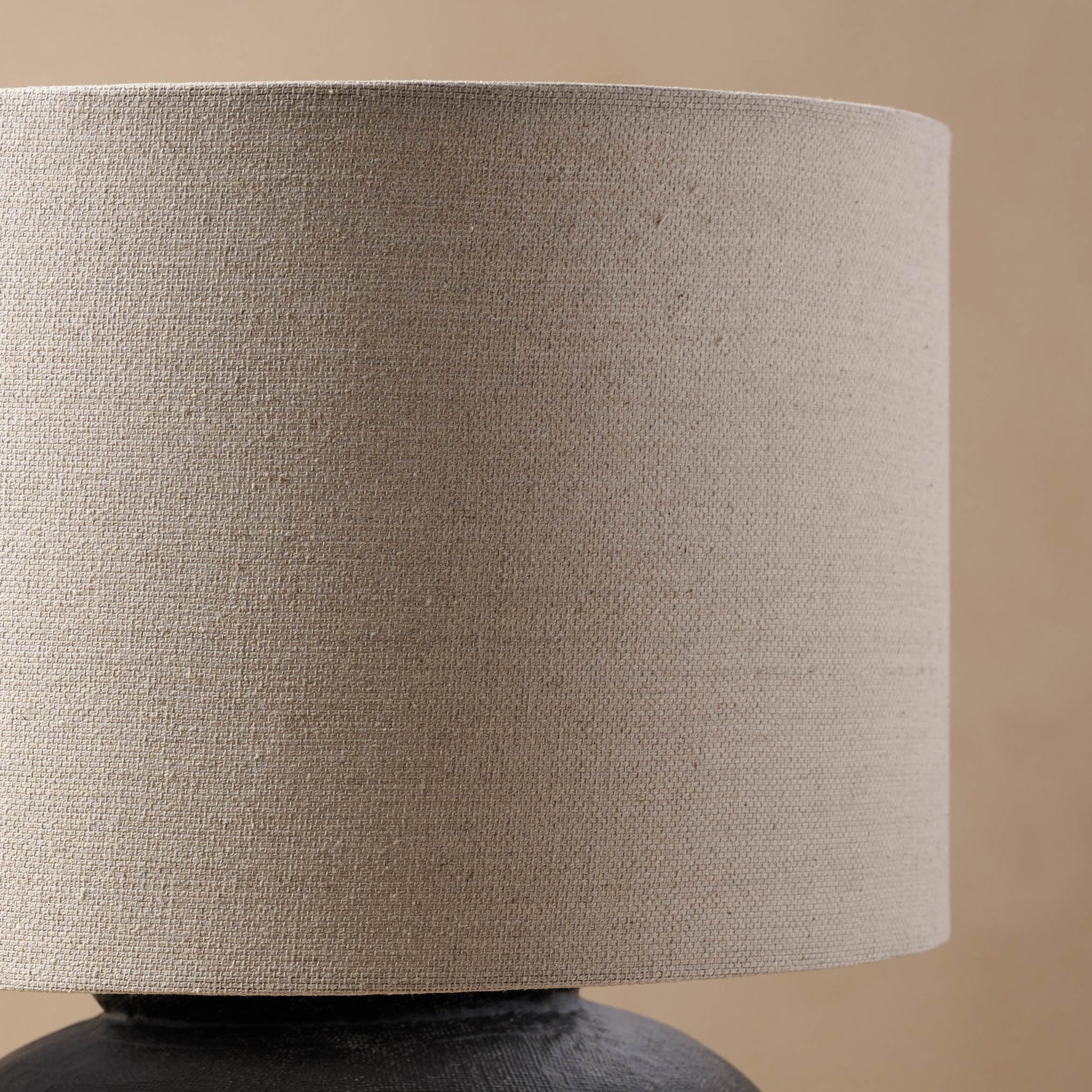 Charcoal Greenleigh Oversized Table Lamp close up of lamp shade