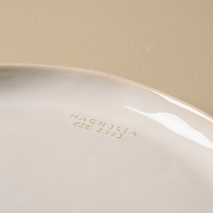 Magnolia Est. Ceramic Round Platter close up