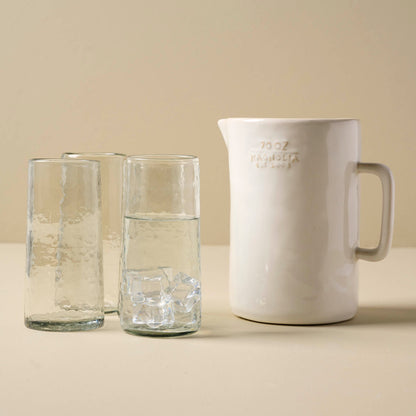 Magnolia Est. Ceramic Pitcher with water glasses