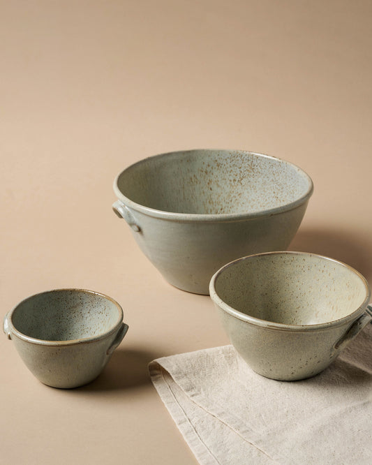 French Grey Serving Bowl Set
