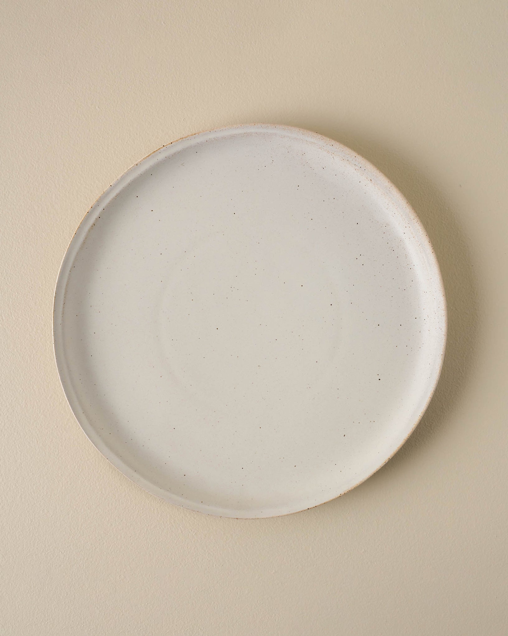 French White Speckle Plate