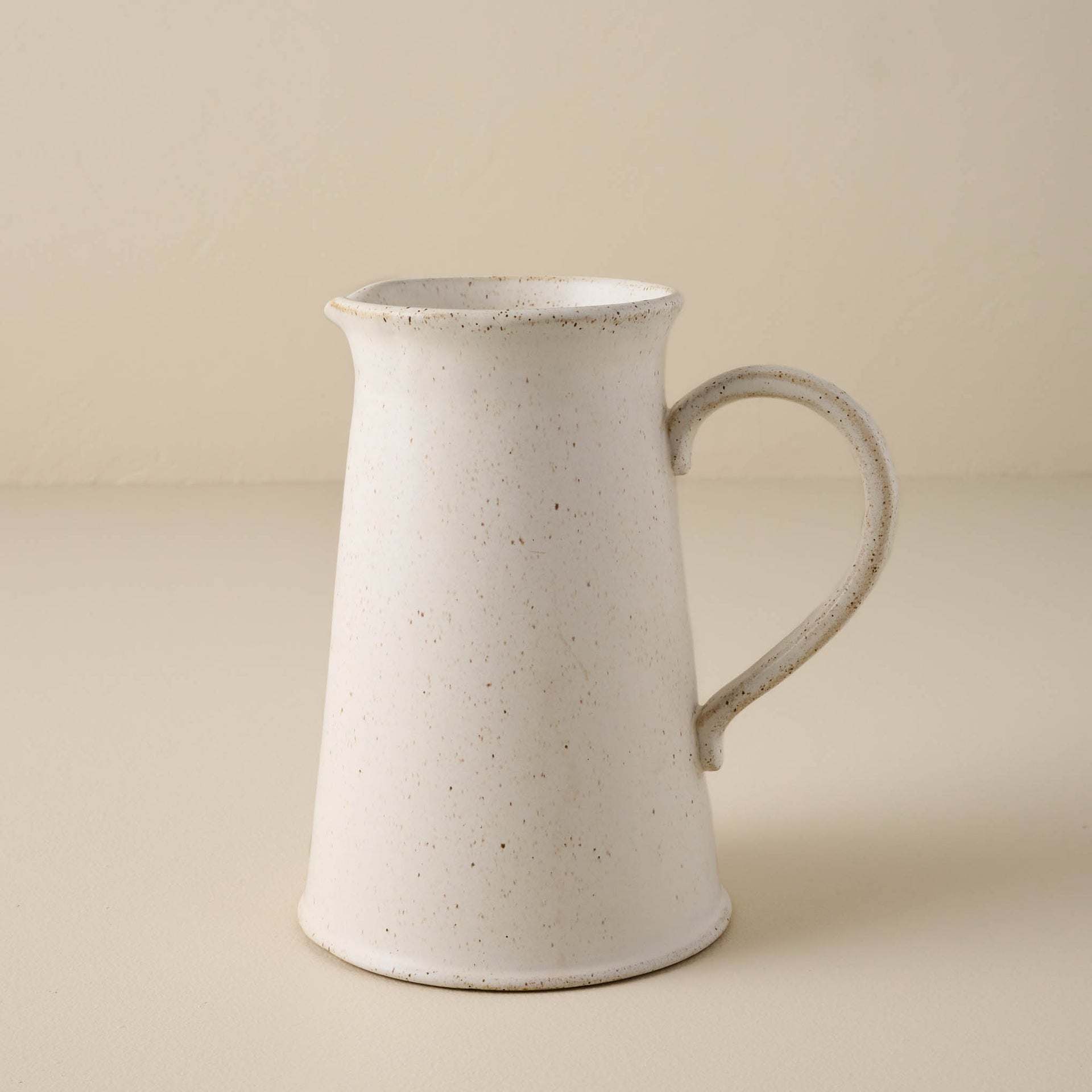 French White Speckle Pitcher
