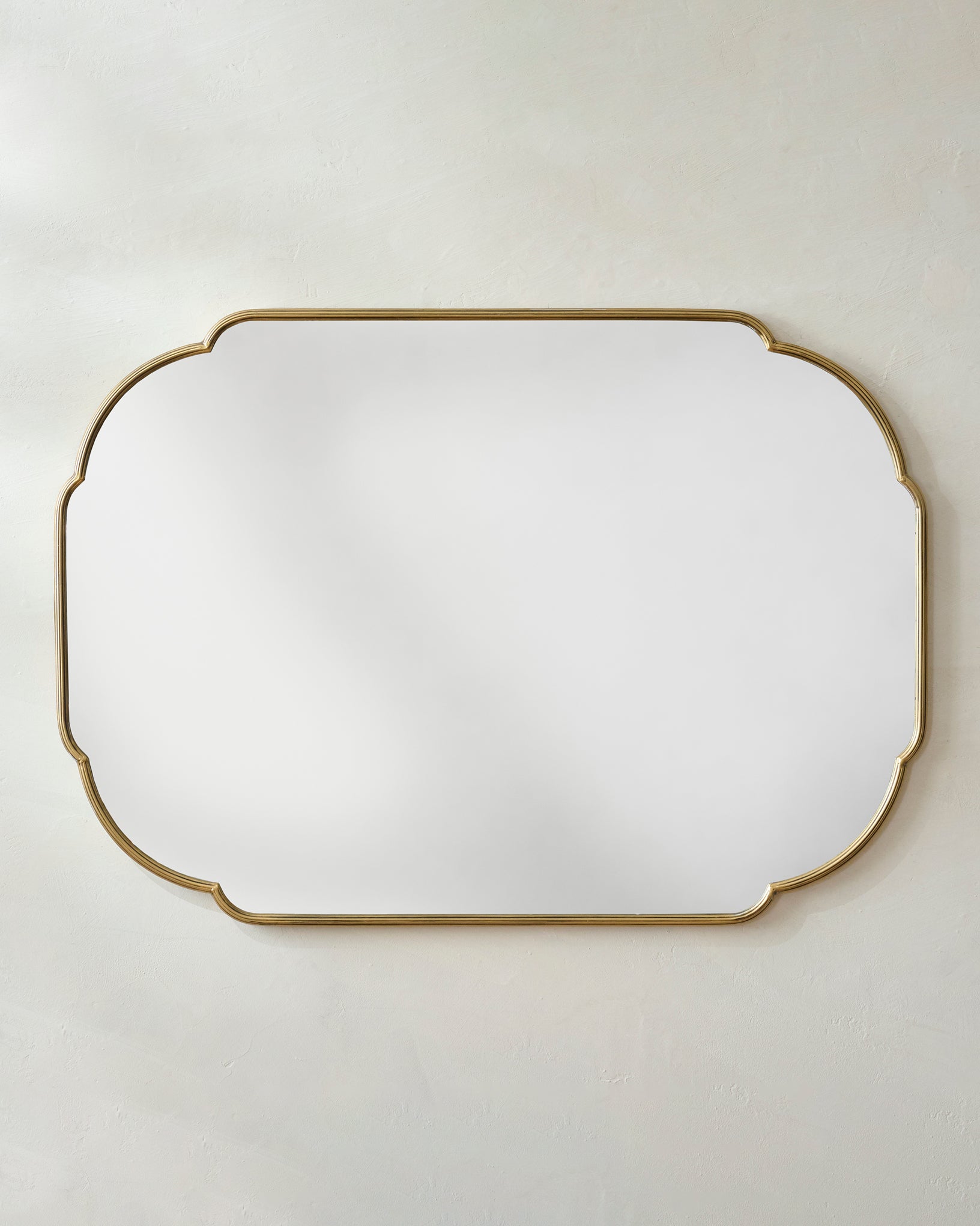 Antique Brass Luna Mirror