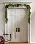 2 Real Touch Cedar Mix Garland - 72" over a doorway