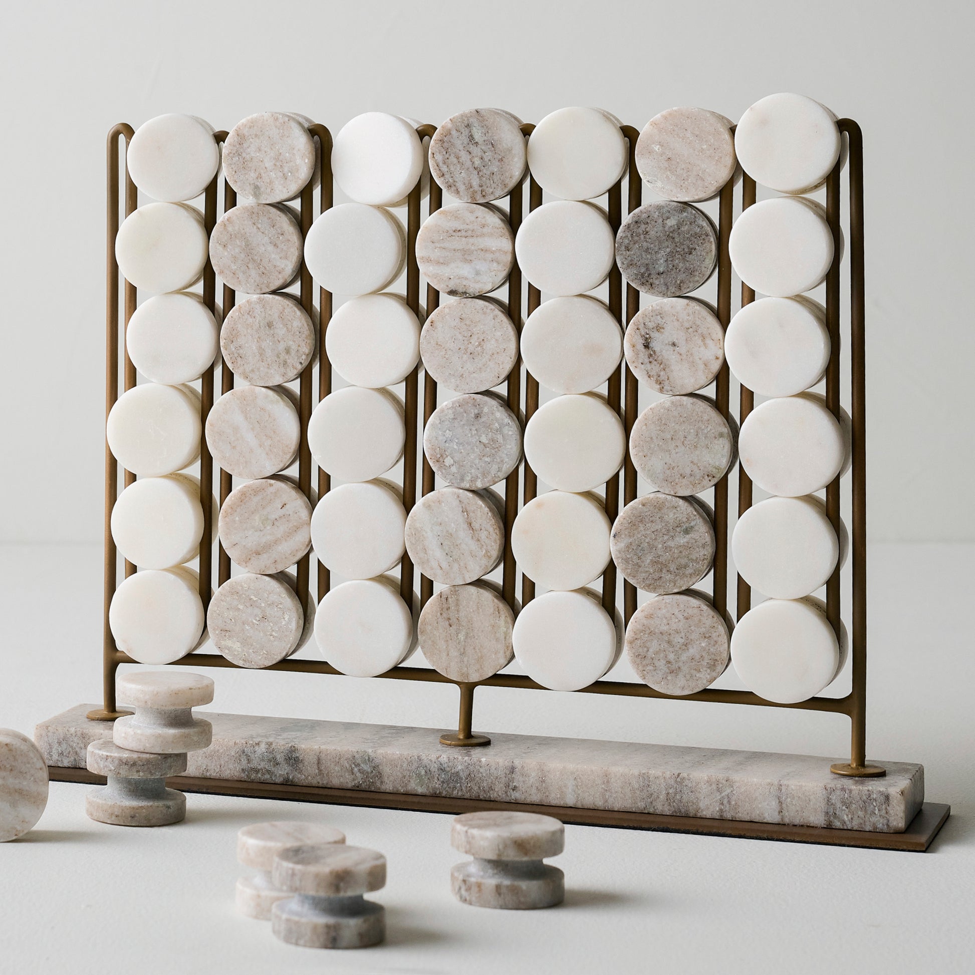 Marble Four In a Row Decorative Game