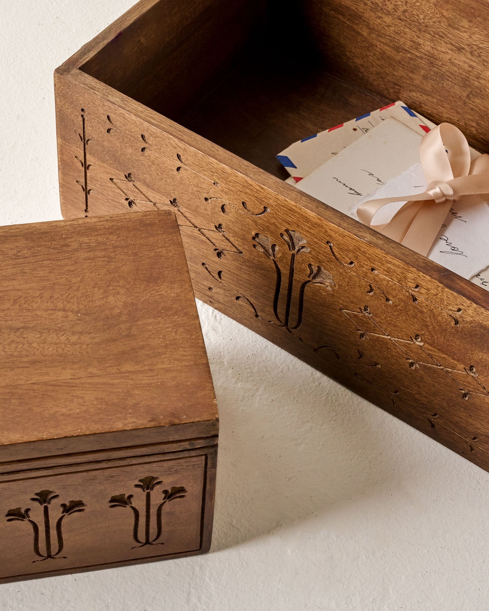 Etched Wood Keepsake Box - Small