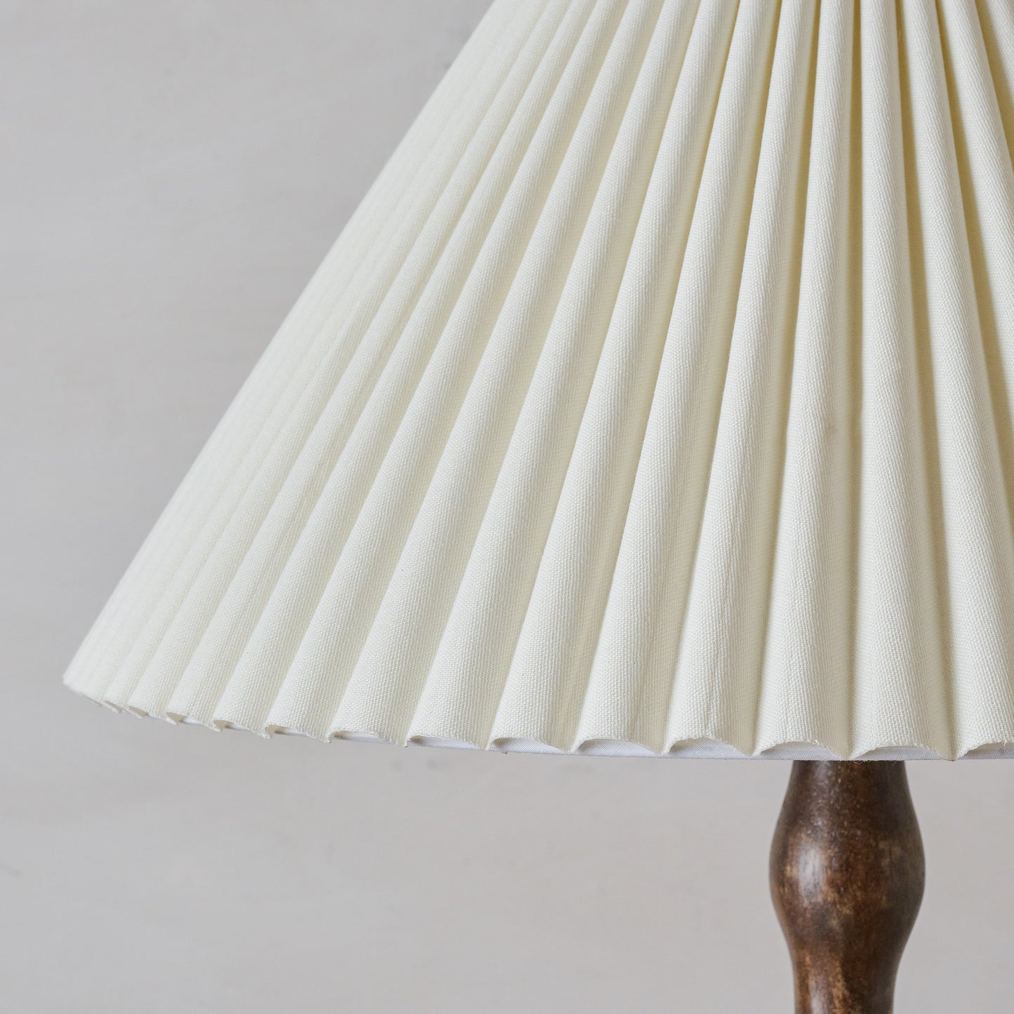 Reyna Turned Wood Floor Lamp shade up close
