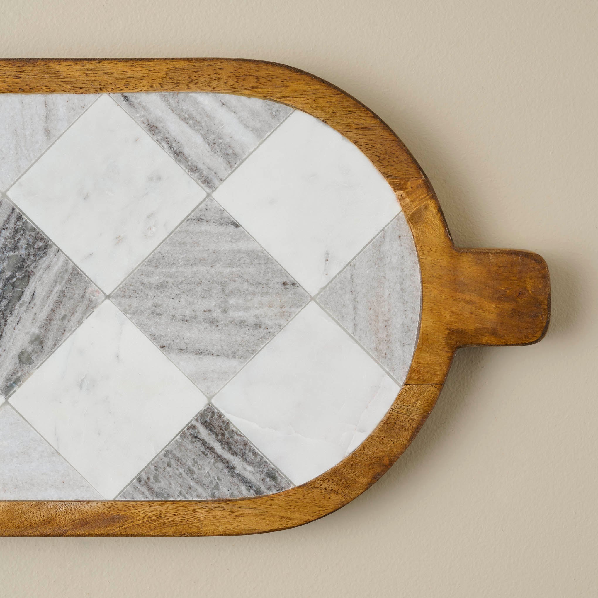 Everett Checkered Marble Serving Board - Thumbnail 3
