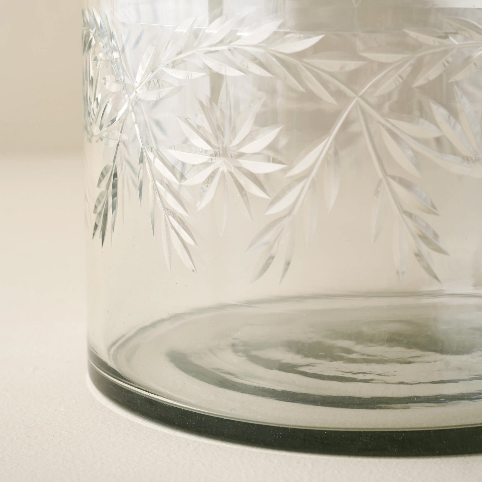 Vivian Cut Glass Canister close up
