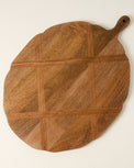 Antiqued Wood Large Oval Serving Board