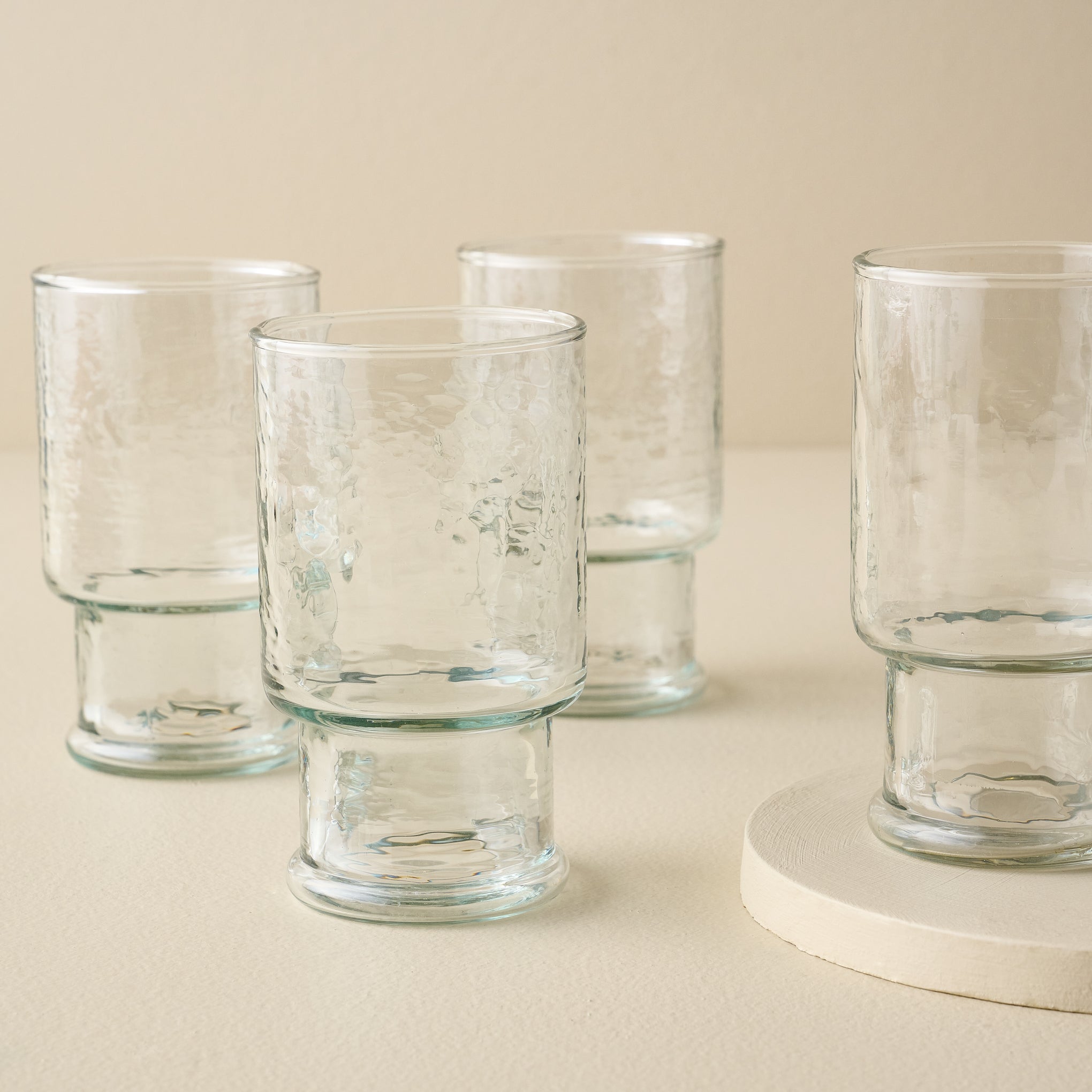 Rustic Glass Stacking Tumbler