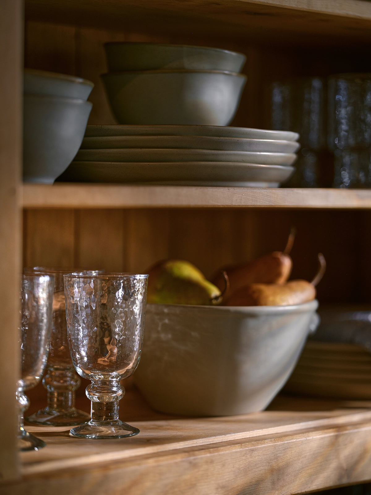 Rustic Glass Stemware
