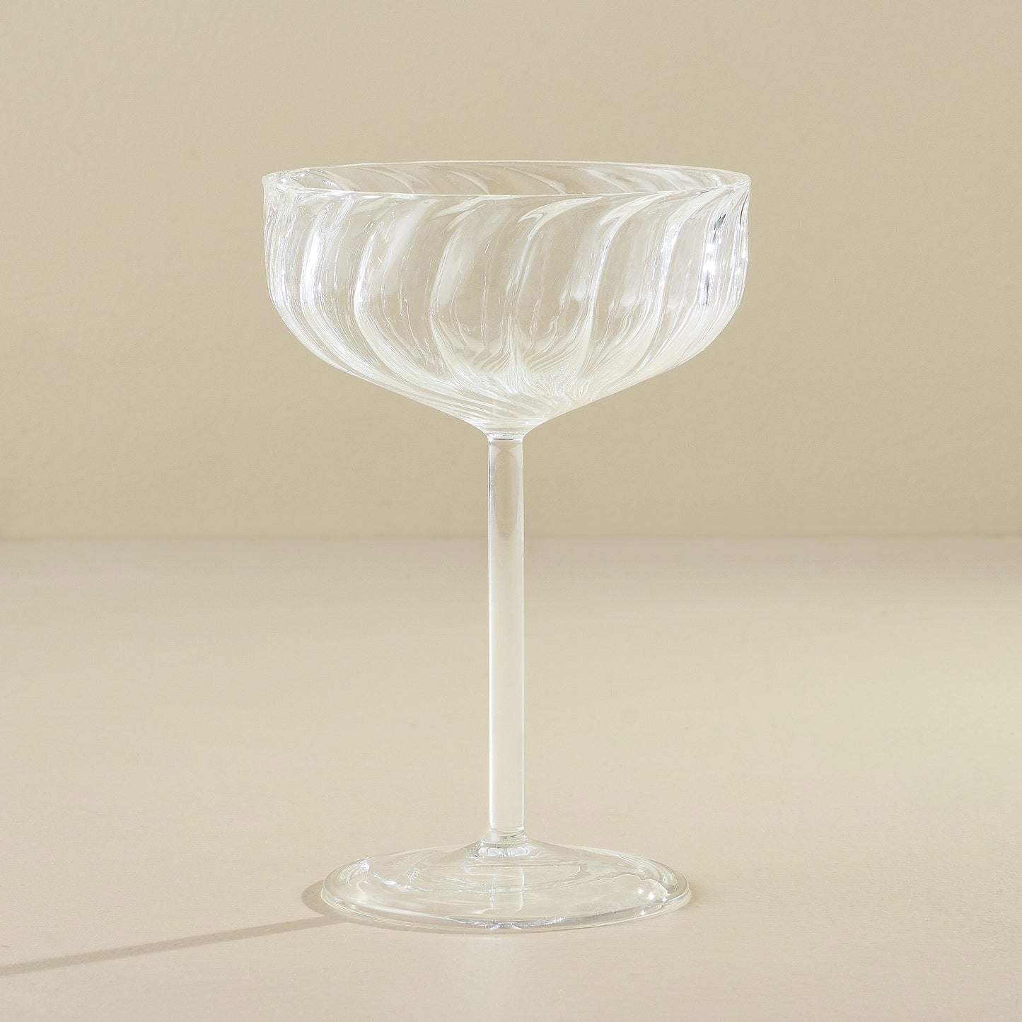 Fluted Coupe Glass