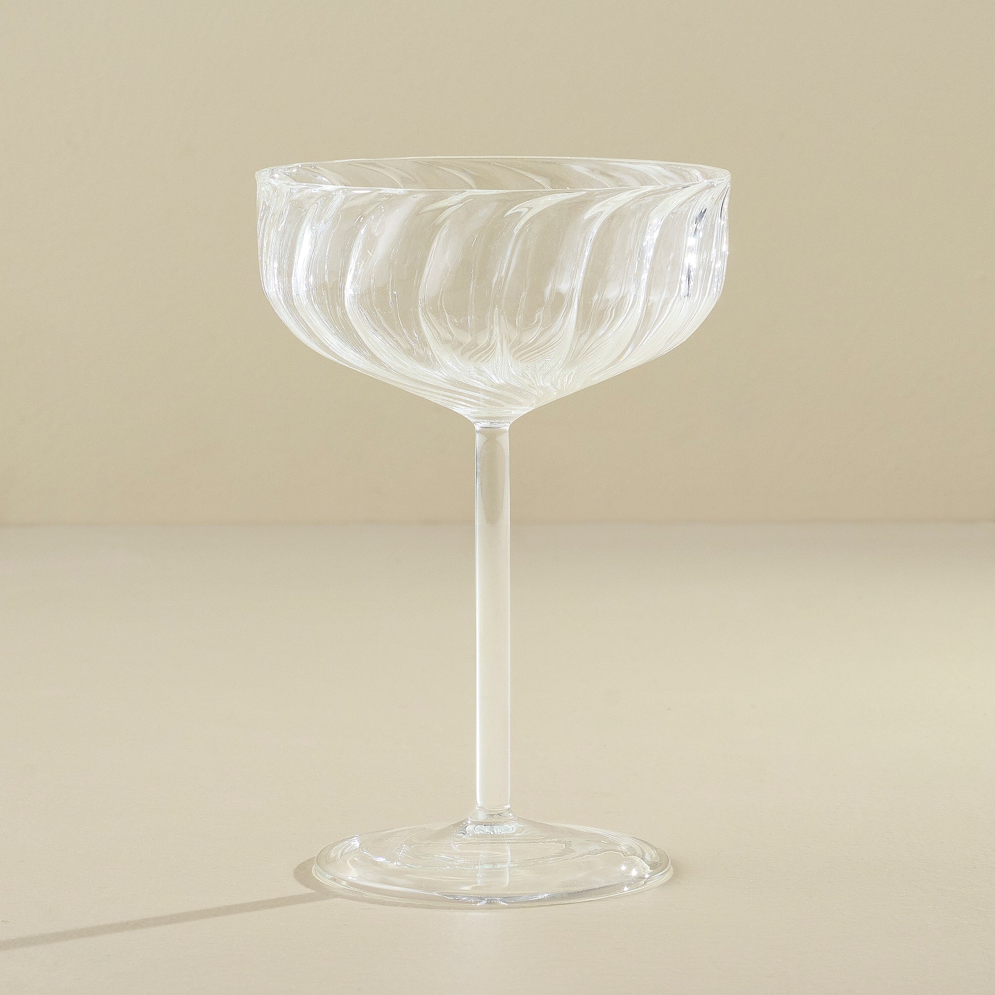 Fluted Coupe Glass