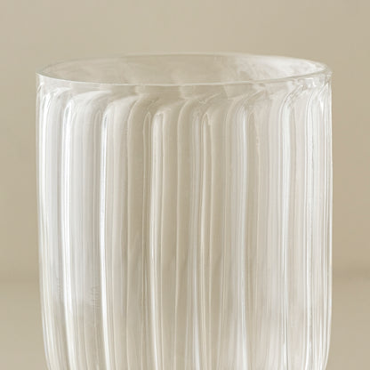 Fluted Wine Glass up close