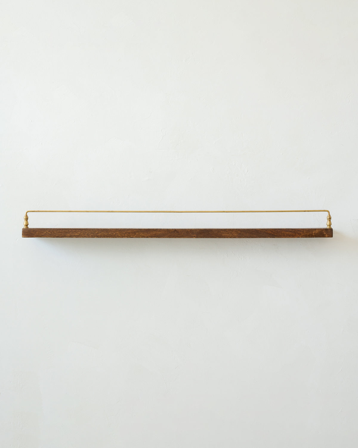 Elliott Wood and Brass Picture Ledge 36"