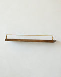 Elliott Wood and Brass Picture Ledge 24"
