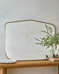 Dorian Brass Mantel Mirror