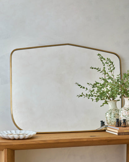Dorian Brass Mantel Mirror