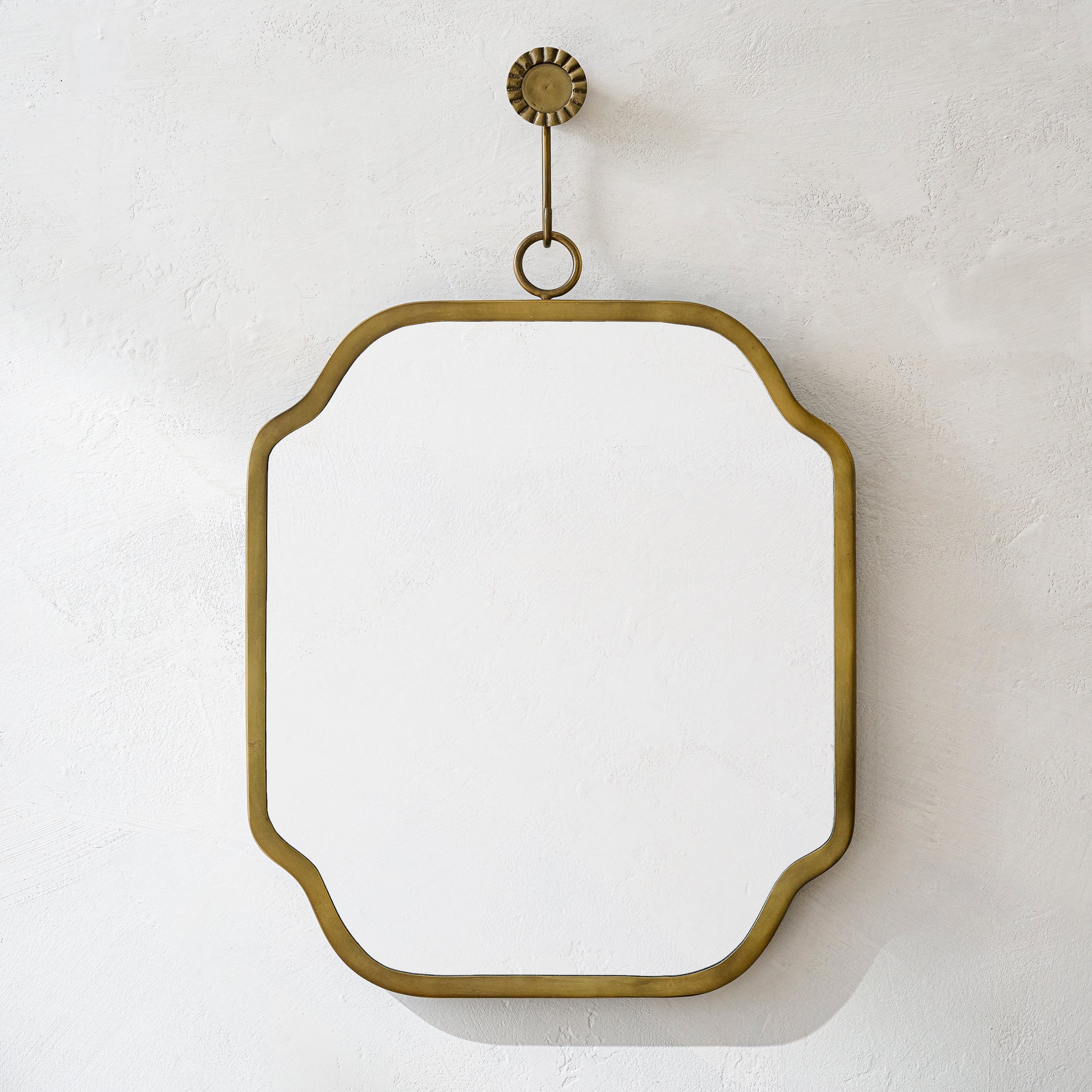Justine Brass Hanging Mirror
