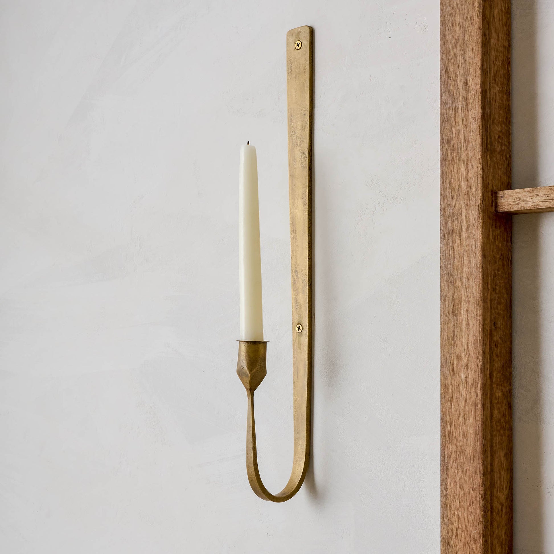 Julian Forged Iron Wall Sconce with taper