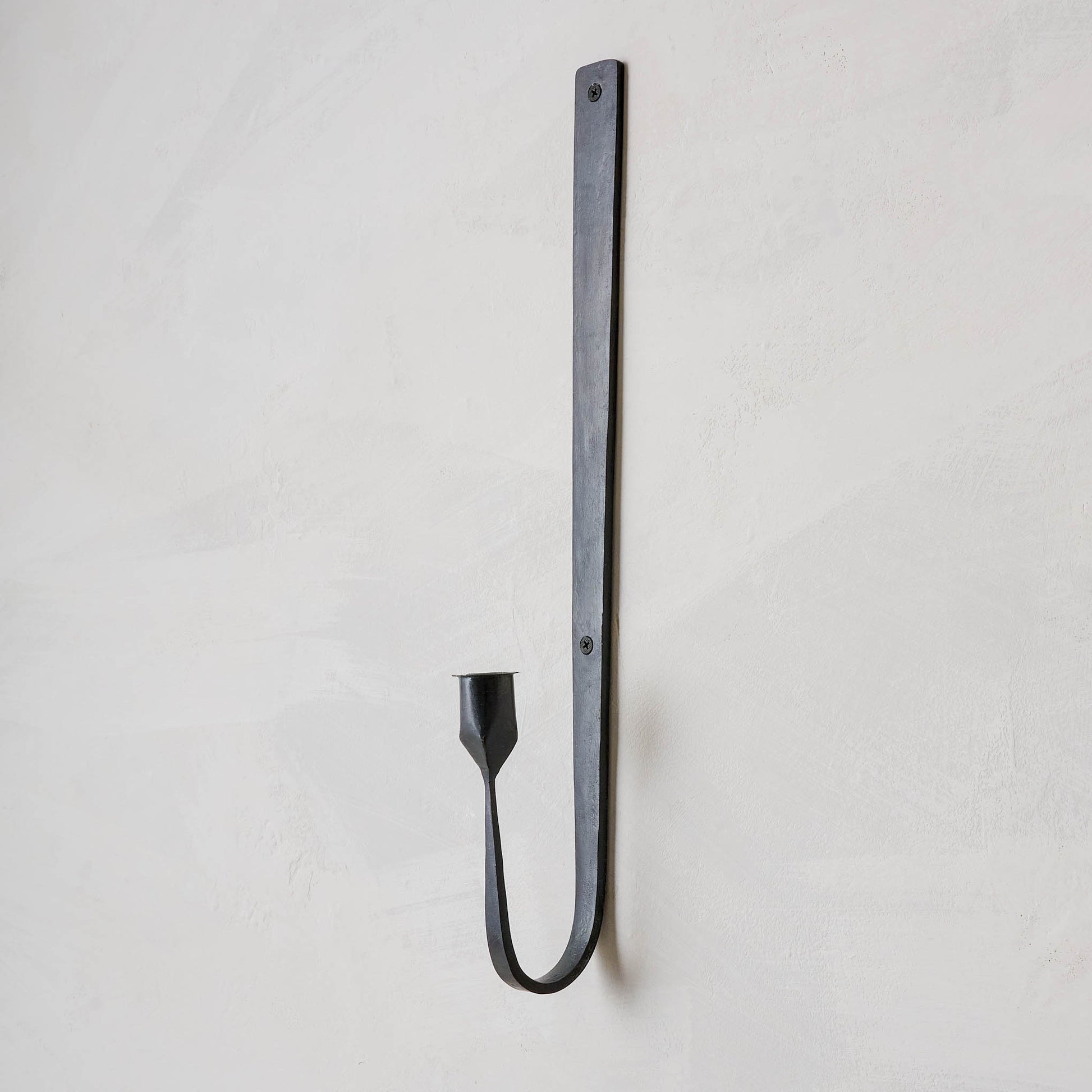 Julian Forged Iron Wall Sconce in black
