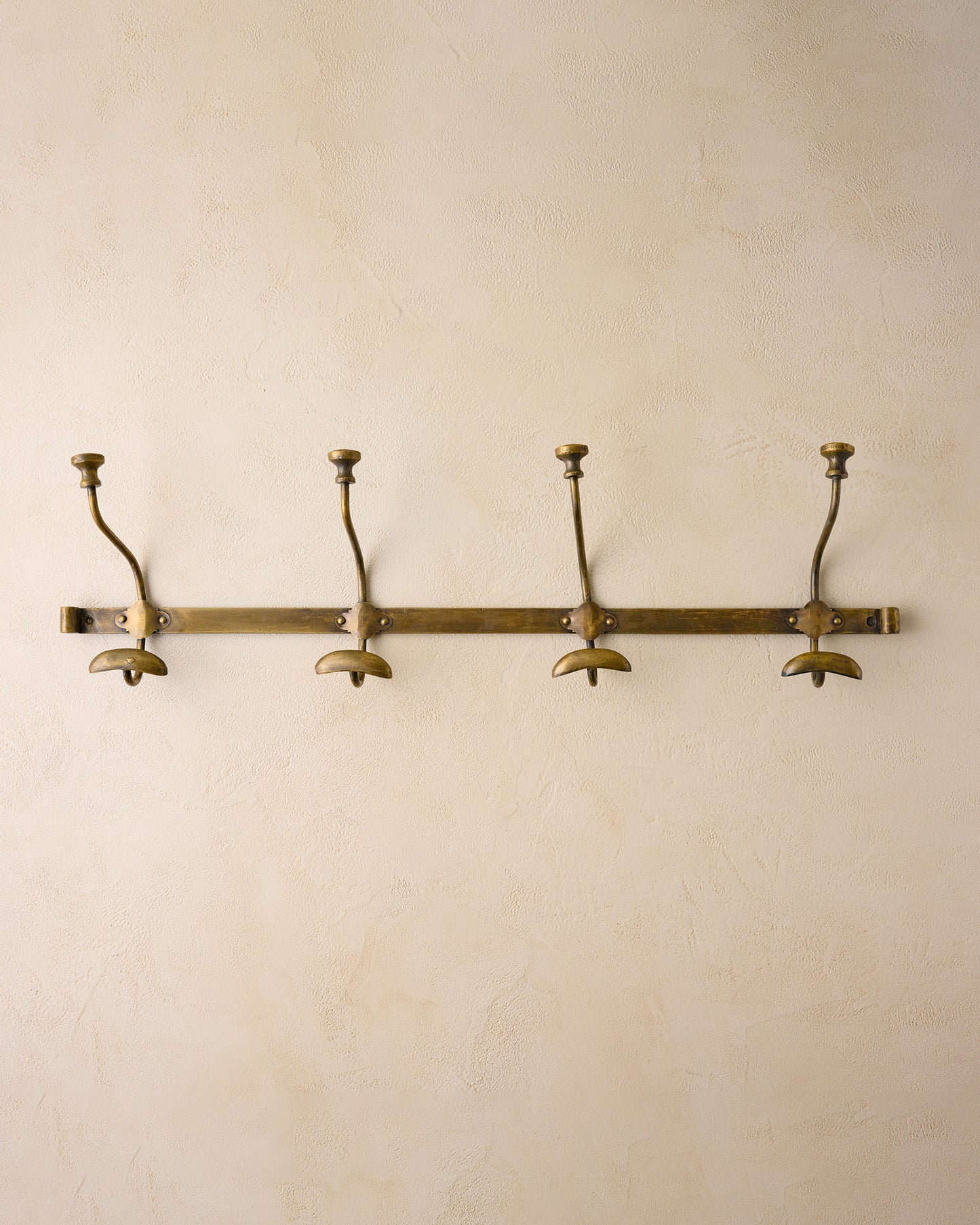 Duke Antique Brass Metal Wall Hooks long