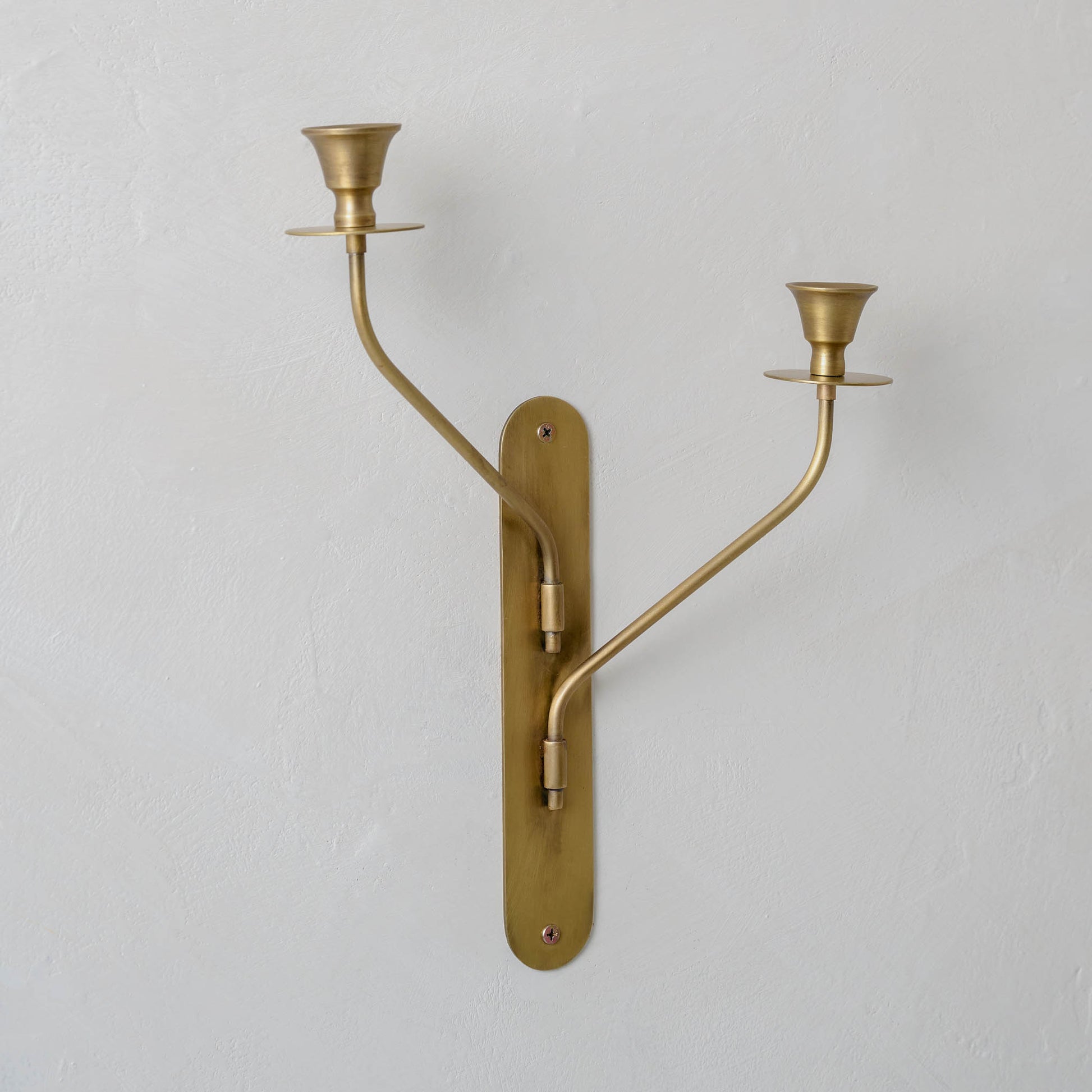 Margo Antiqued Brass Double Wall Sconce