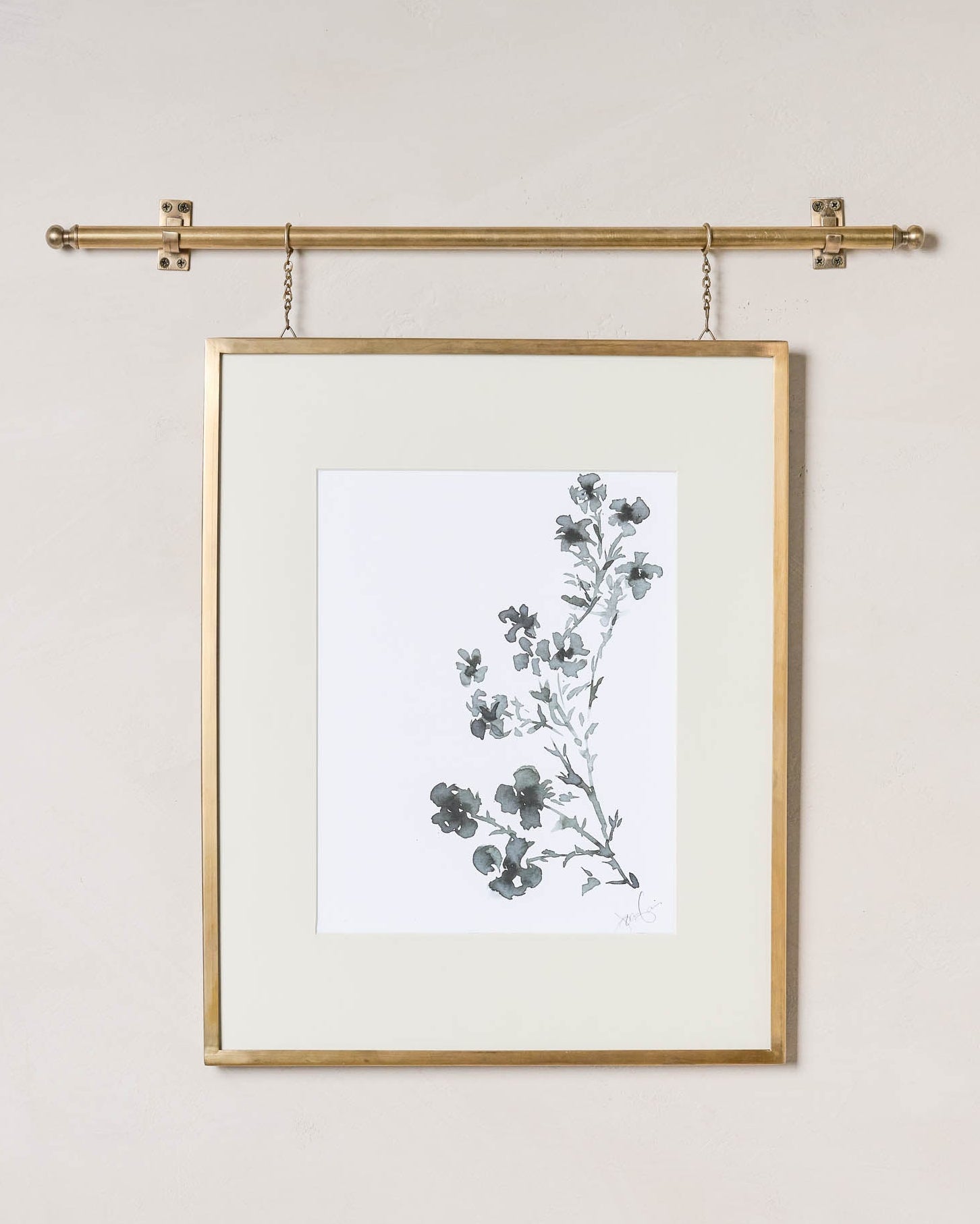 Colleen Brass Rail Picture Frame