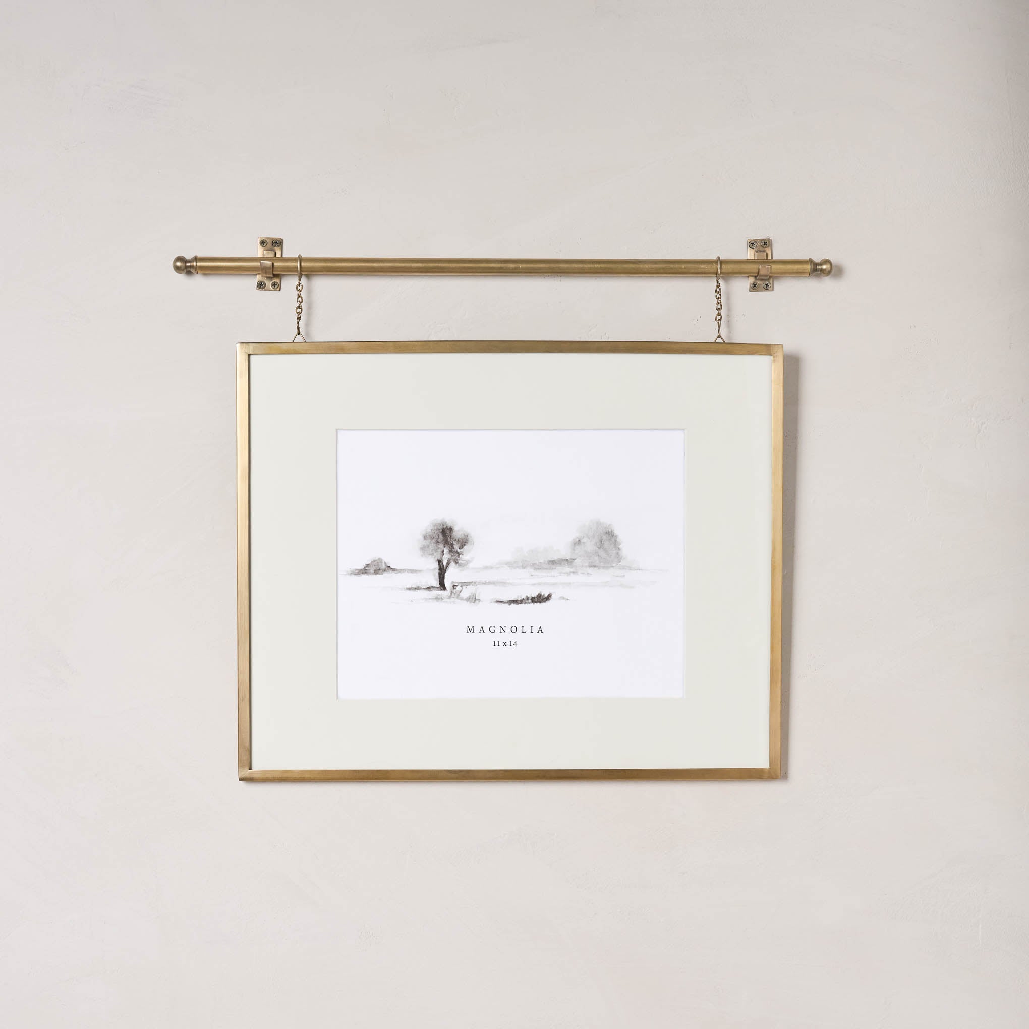 Colleen Brass Rail Picture Frame – Magnolia