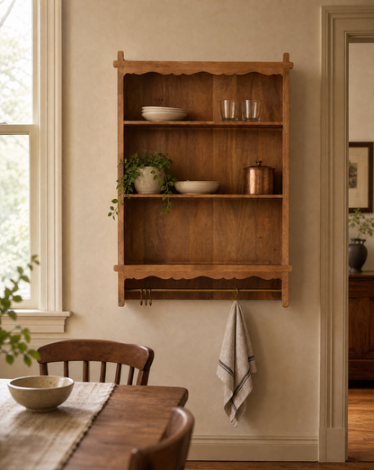 Daphne Wooden Wall Shelf-AI gen