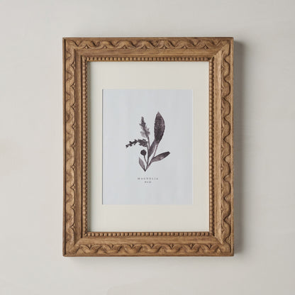 8"x10" Willa Antiqued Wood Wall Frame with Matte