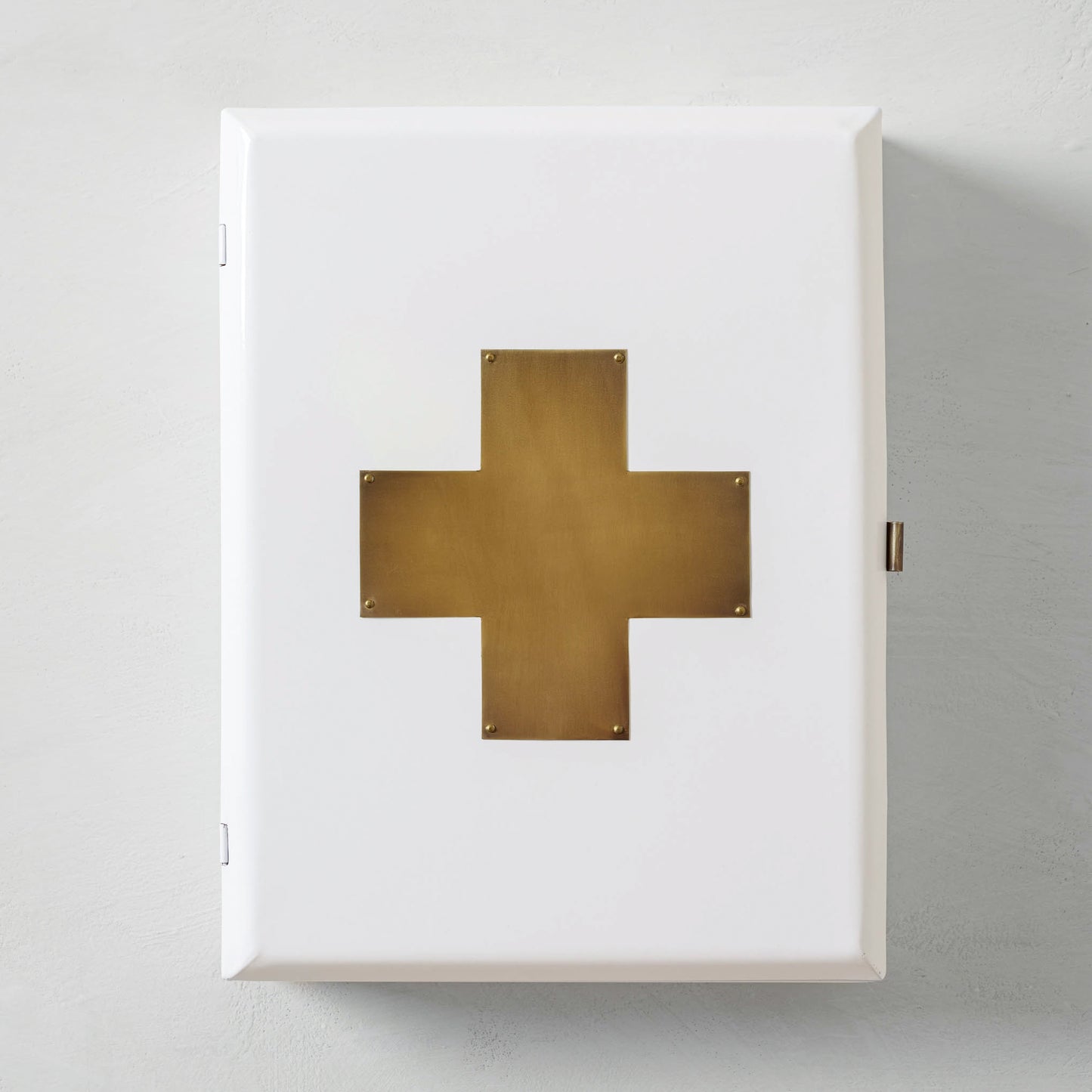 Brass and White Large First Aid Kit