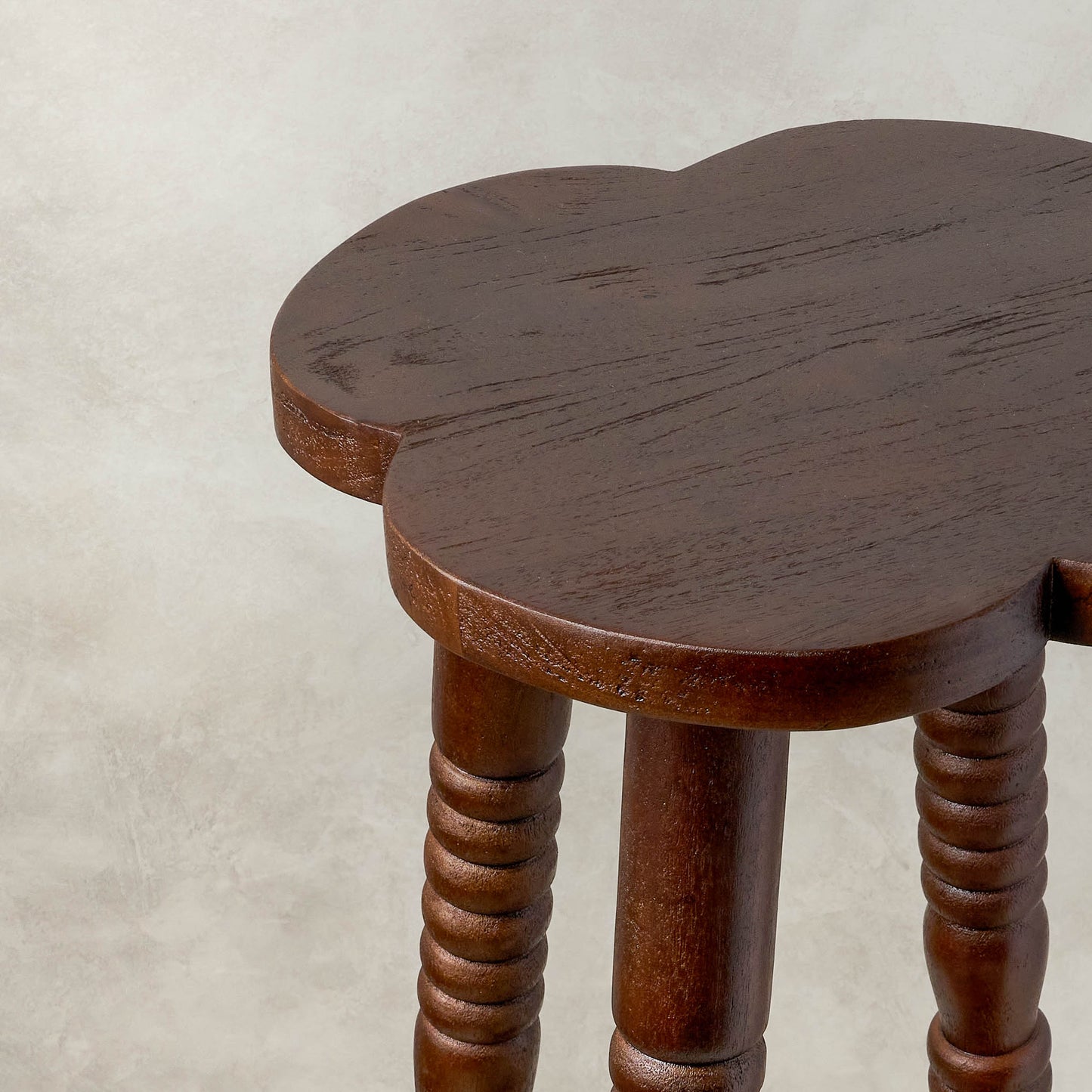 Jude Accent Table in heritage wood close up