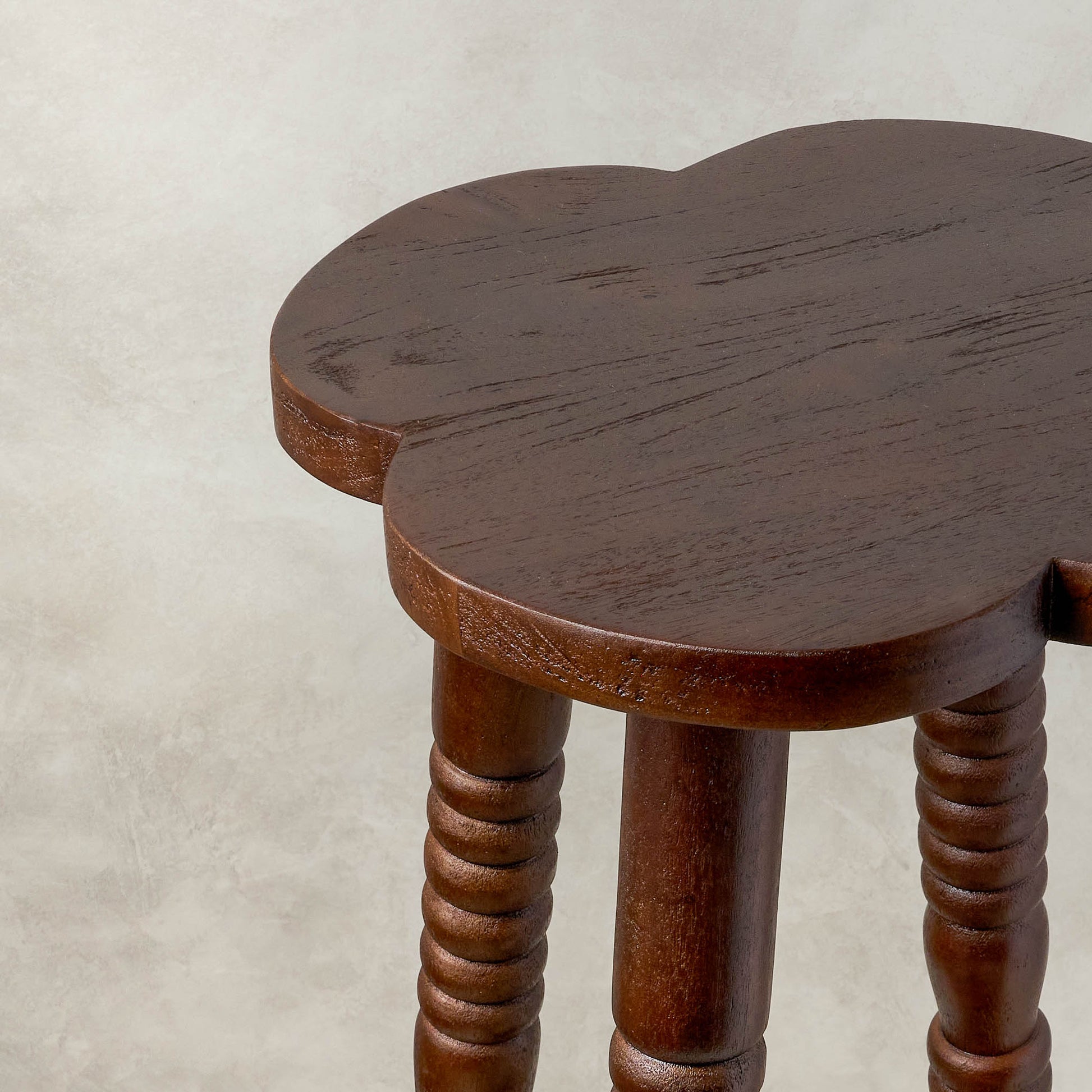 Jude Accent Table in heritage wood close up