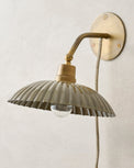 Chester Enamel Plug-in Sconce olive