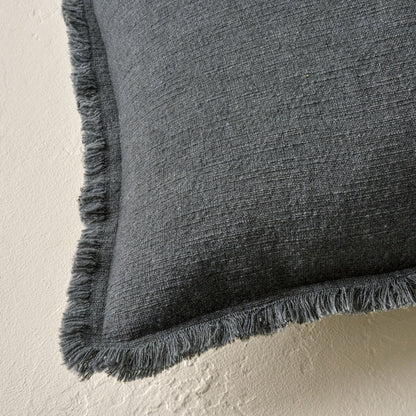 Sydney Heathered Pillow in sedona sage shown up close on the corner