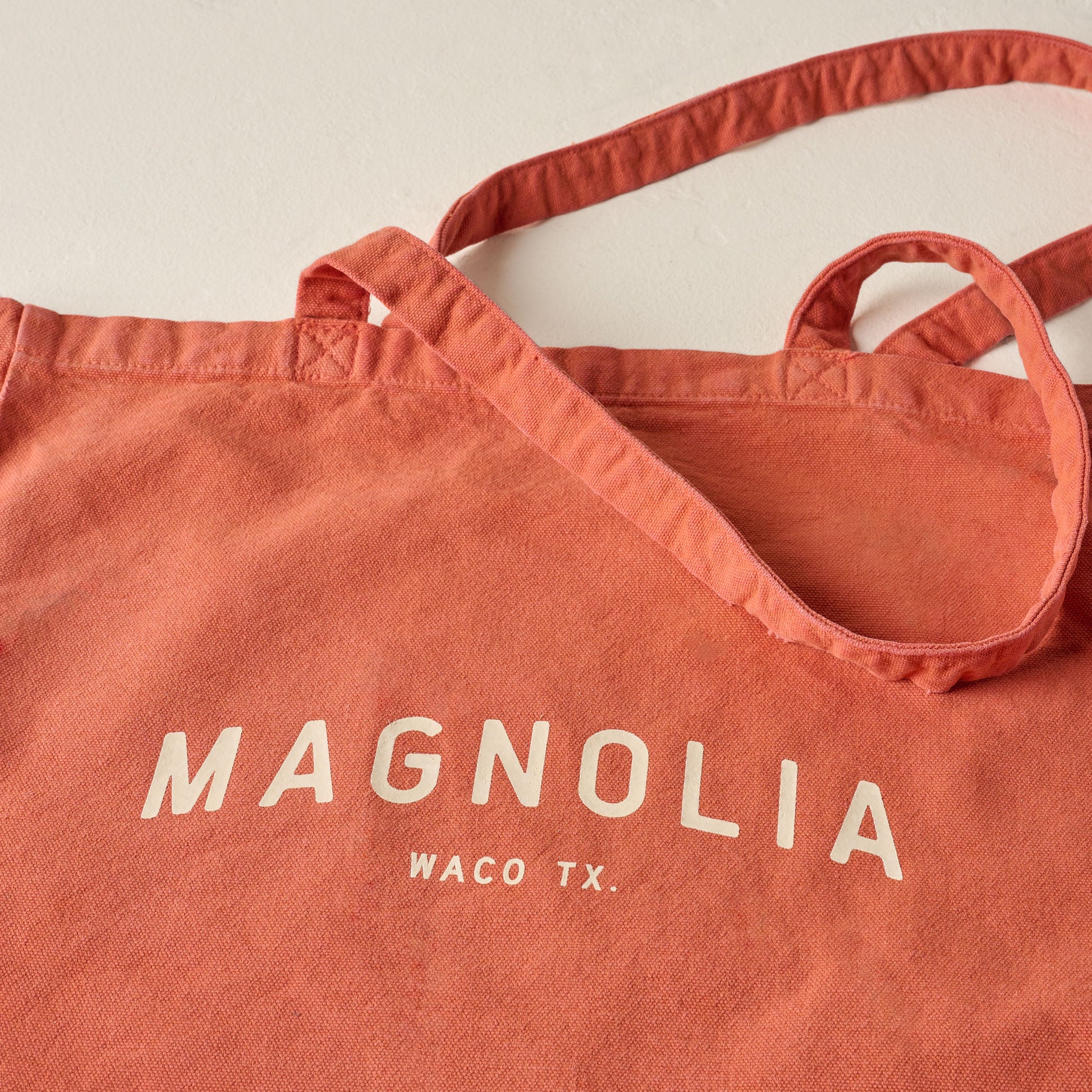 Magnolia Terracotta Arched Tote close up