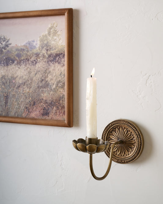 Anna Antiqued Brass Wall Sconce