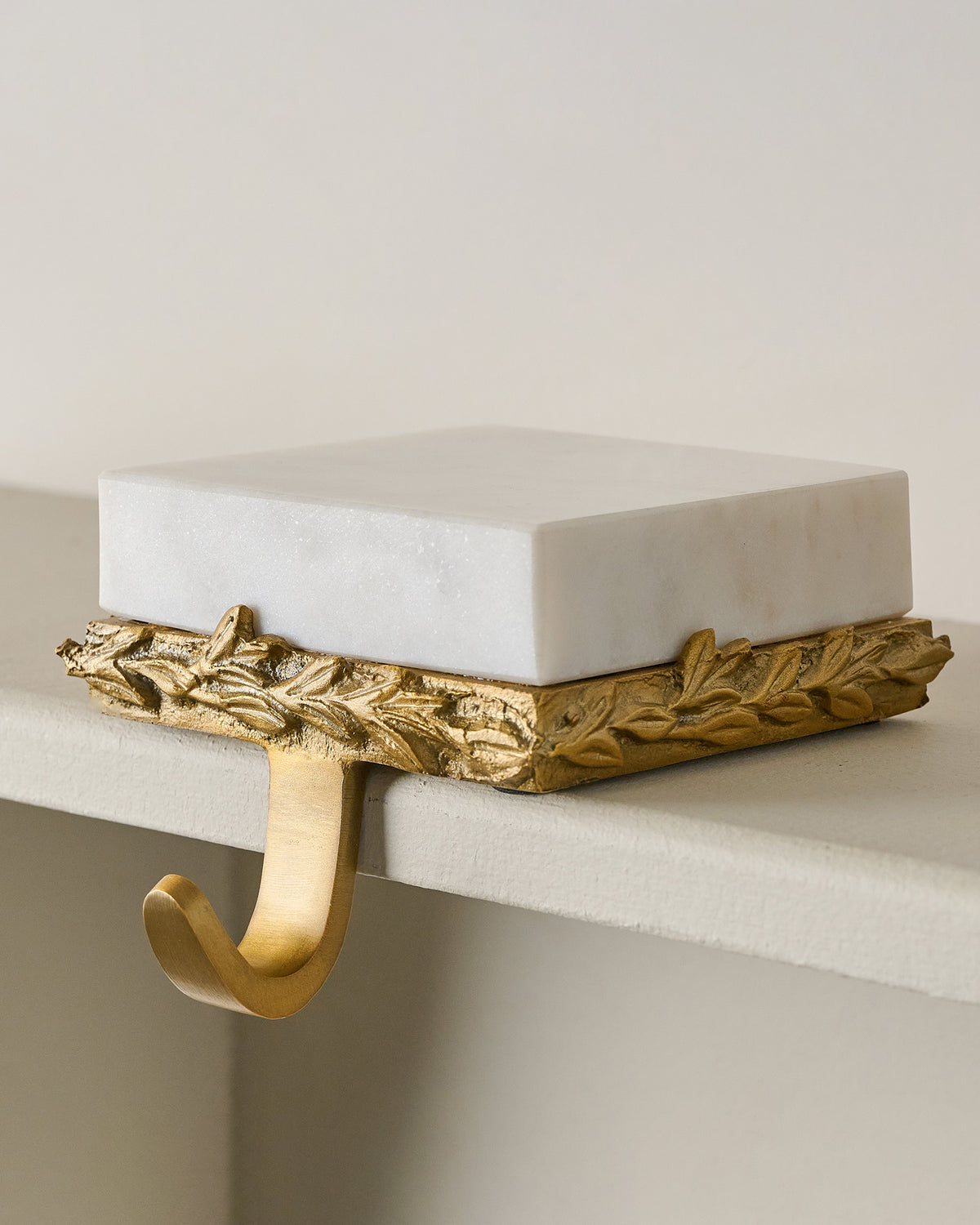 Marble and Gilded Stocking Holder