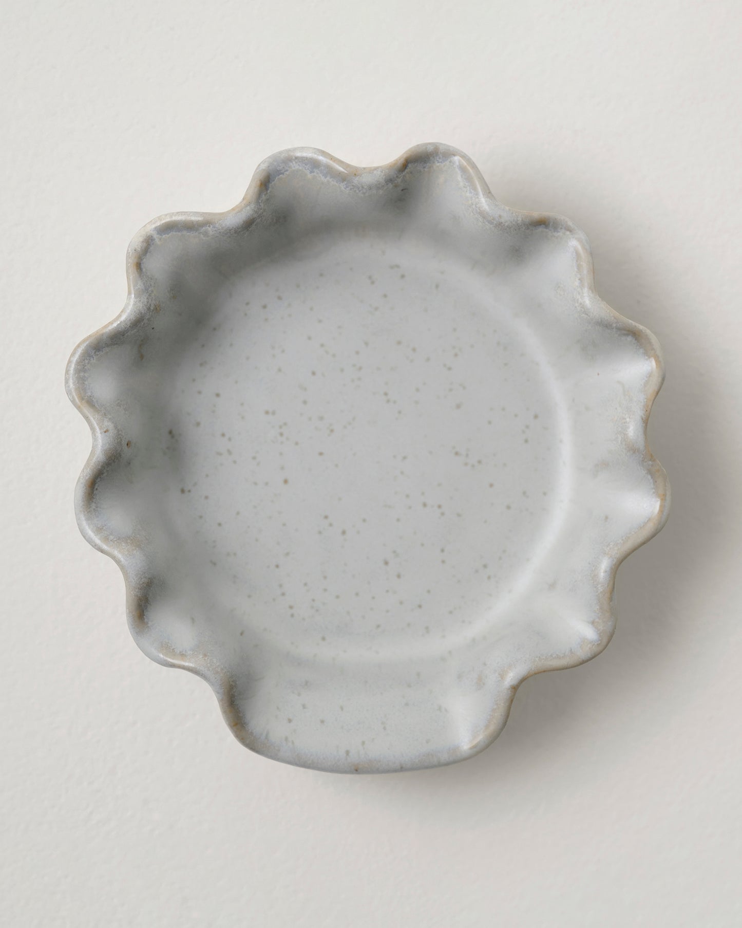 French Grey Ruffle Spoon Rest