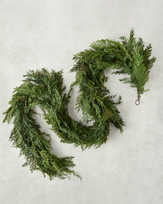 Real Touch Cedar Mix Oversized Garland - 100"