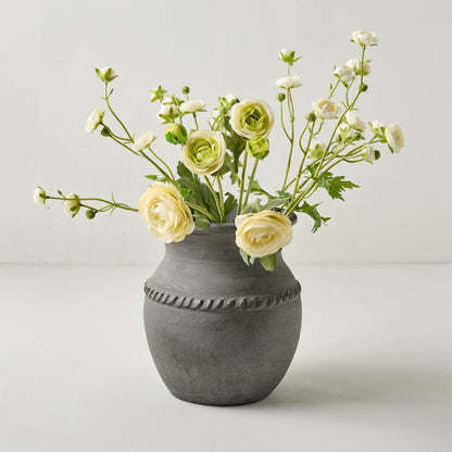White Ranunculus Bloom Bundle shown in vase